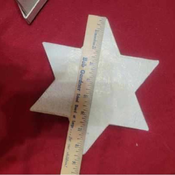 Two Vintage Snowflake or Star shaped boxes with decorative lids - gift box - Picture 6 of 6